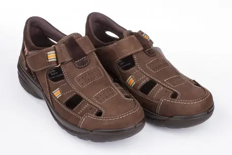 Sandalia de Hombre cerrada en piel Engrasada - Luisetti 16250