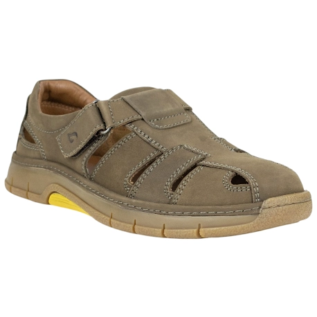 Sandalia Luisetti Piel Hombre Nobuck velcro 38600NO