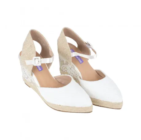 Cuñas Esparto Mandarina Alta Mujer Punta Fina Mandarina SUNNY Talla 39