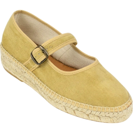 Merceditas de Esparto con Plataforma y Plantilla de Piel - Carmen Garcia 309A