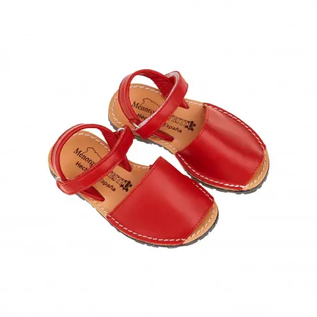 Menorquinas Niña y Niño Piel Velcro 551