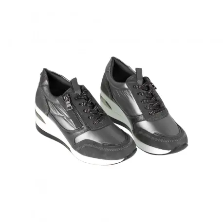 Deportivo Mujer Plomo y Taupe de Cuña y Cremallera Lateral Mysoft 23M537