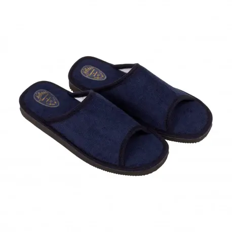 Zapatillas de andar en casa cómodas hombre Verano Abierta Azul Suela Ligera Nellakis 506