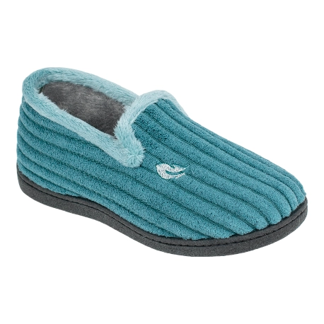 Zapatilla Casa Mujer Invierno Cerrada Pana Plumaflex 12024