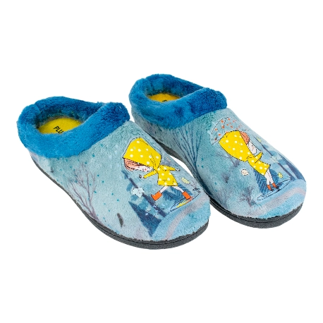 Zapatilla Casa Mujer Invierno Abierta Chica Lluvia Plumaflex 12037 2 Zapatilla Casa Mujer Invierno Abierta Chica Lluvia Plumaflex 12037 - Imagen 2