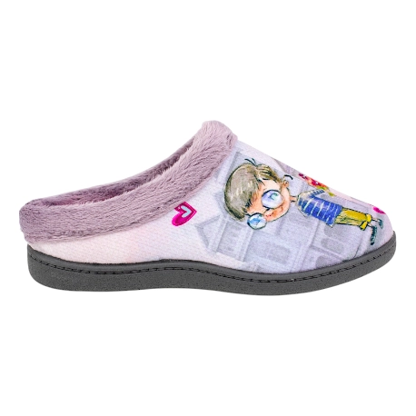 Zapatilla Casa Mujer Invierno Abierta Enamorados Plumaflex 12213 4 Zapatilla Casa Mujer Invierno Abierta Enamorados Plumaflex 12213 - Imagen 4