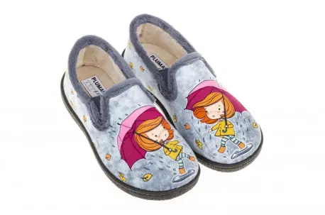 Zapatilla para Niña y Niño Plumaflex 12005 Paraguas