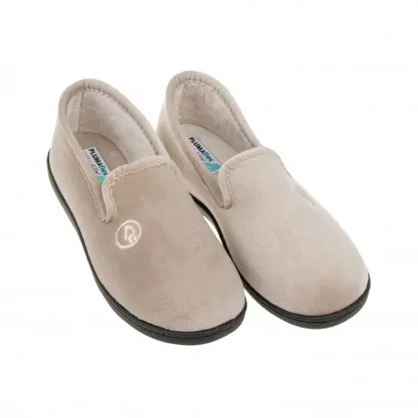 Zapatillas de Andar por Casa Super Comodas Invierno Cerradas Azul Rosa Fucsia Beis Azul Marino Plumaflex 12202