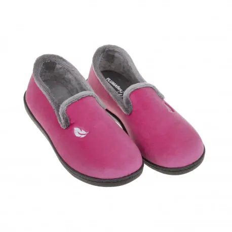 Pantuflas de Mujer Invierno Cerradas azul rosa azul marino fucsia negro gris verde violeta Vivo Color Plumaflex 12203