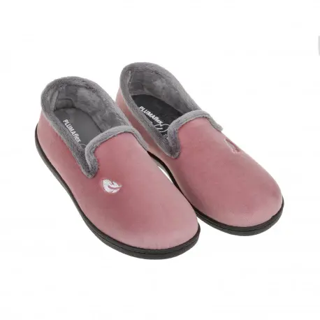 Pantuflas de Mujer Invierno Cerradas azul rosa azul marino fucsia negro gris verde violeta Vivo Color Plumaflex 12203