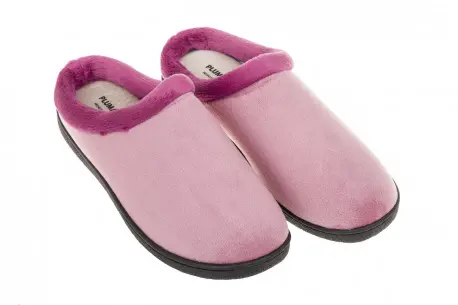 Zapatillas de Mujer de estar por casa Invierno Abiertas Beis Rosa Plumaflex 12220