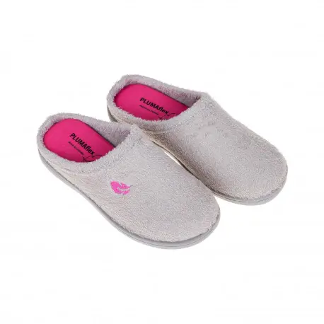 Zapatilla Casa Mujer Verano Abierta Rizo Plumaflex 12314