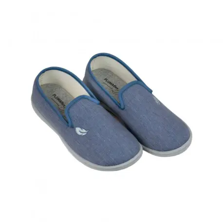 Zapatillas de Estar en Casa Hombre Cerradas Azul Lisa Plumaflex 12350