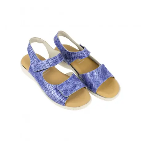 Sandalias Plumaflex Charol Piel Mujer Plantilla Extraíble Confort 14721