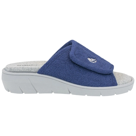 Zapatilla Casa Mujer Verano Pala Abierta Velcro Cuña Plumaflex 14511 2 Zapatilla Casa Mujer Verano Pala Abierta Velcro Cuña Plumaflex 14511 - Imagen 2