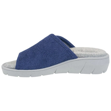Zapatilla Casa Mujer Verano Pala Abierta Velcro Cuña Plumaflex 14511 4 Zapatilla Casa Mujer Verano Pala Abierta Velcro Cuña Plumaflex 14511 - Imagen 4