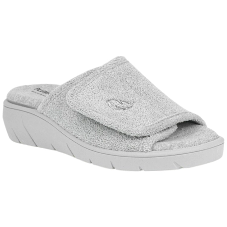 Zapatilla Casa Mujer Verano Pala Abierta Velcro Cuña Plumaflex 14511