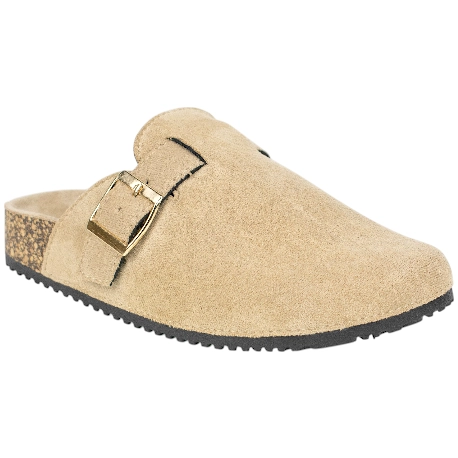 Zuecos Planos de Tela para Mujer en color Beige con Plantilla Anatómica QH A1604