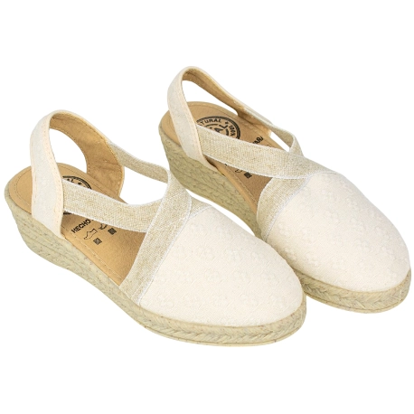 Alpargatas Cuña Media Beis- Hechas en España - Roal 18023 3 Alpargatas Cuña Media Beis- Hechas en España - Roal 18023 - Imagen 3