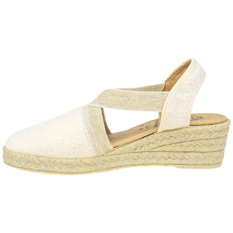 Alpargatas Cuña Media Beis- Hechas en España - Roal 18023 4 Alpargatas Cuña Media Beis- Hechas en España - Roal 18023 - Imagen 4