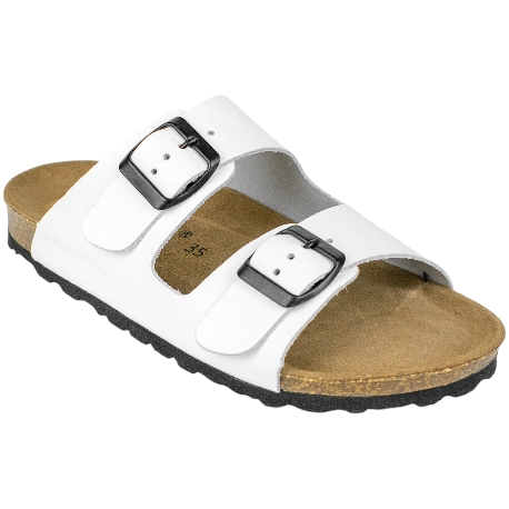 Sandalias Planas Piel Mujer Dos Hebillas Suver 520015