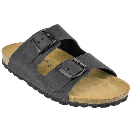 Sandalias Planas Piel Mujer Dos Hebillas Suver 520015