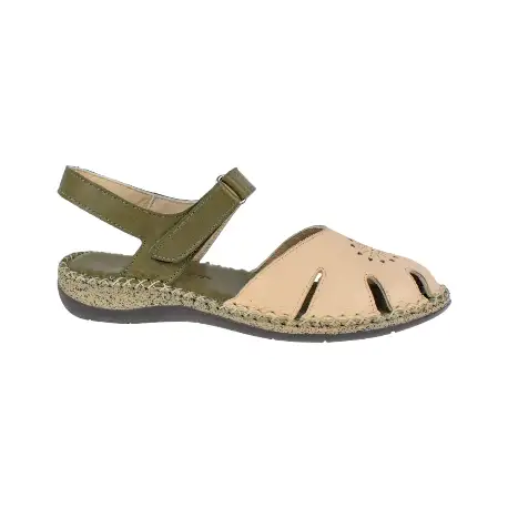 Sandalia Piel Semi Cerrada Plantilla Confort Vicmart 757-16 2 Sandalia Piel Semi Cerrada Plantilla Confort Vicmart 757-16 - Imagen 2