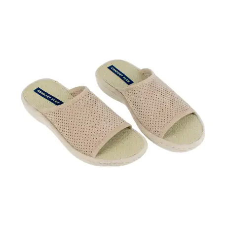 Pantufla Mujer Pala Tela Troquelada Verano J.Ortega 4027