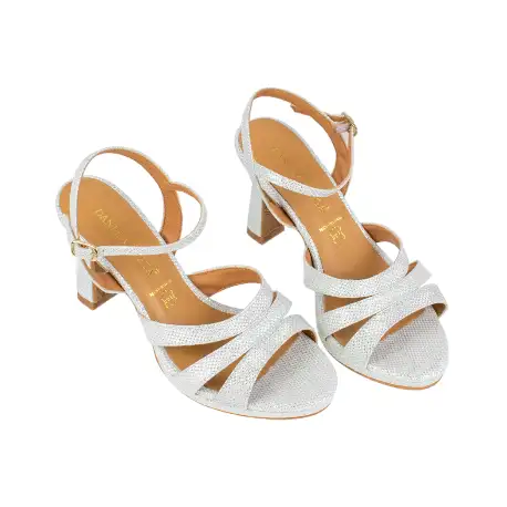 Sandalia de Tacón Con Pulsera al Tobillo Daniela Vega 2431