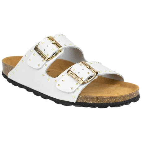 Sandalias Hebillas Bio Con Tachas Piel Autenti 13843