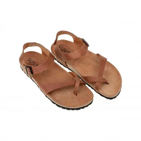 Sandalias Bio de Mujer Blancas Marrones y Negras Entrededo Pulsera de Piel Suver 520014 1 Sandalias Bio de Mujer Blancas Marrones y Negras Entrededo Pulsera de Piel Suver 520014