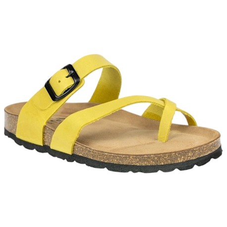 Sandalias Blanco Marron Negro Plomo Verde Hebilla Dedo Piso Fino Suver 520012