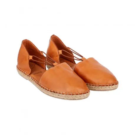 Sandalias Esparto Mujer Plana Piel Top3 Carla 21569