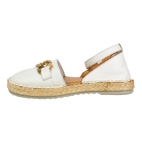 Alpargatas Planas en Piel Negro Pulsera Estribo Punta Talón Top3 SR24510 7 Alpargatas Planas en Piel Negro Pulsera Estribo Punta Talón Top3 SR24510 - Imagen 7