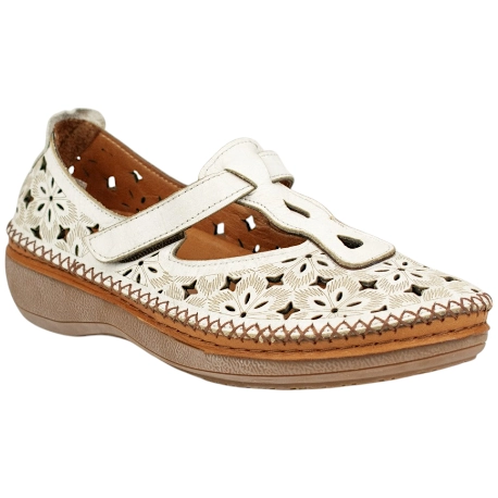 Sandalias Cerradas de Piel calada para mujer - Vicmart 377