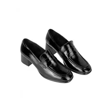 Mocasines mujer charol de Tacón Medio - Wikers E-124