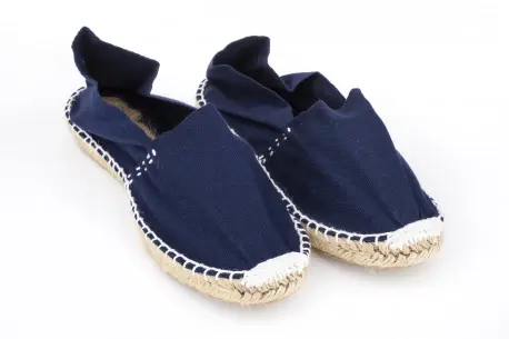 alpargatas planas baratas en tela y esparto - 01000