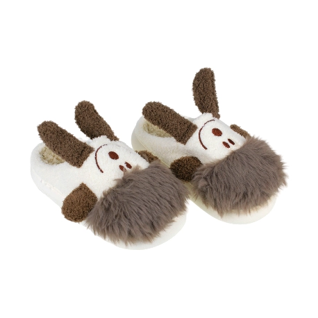 Pantuflas de Mujer y niña Invierno Abiertas Beis Dibujo Perro D006cehdjxt 3 Pantuflas de Mujer y niña Invierno Abiertas Beis Dibujo Perro D006cehdjxt - Imagen 3