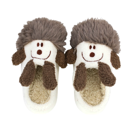 Pantuflas de Mujer y niña Invierno Abiertas Beis Dibujo Perro D006cehdjxt 2 Pantuflas de Mujer y niña Invierno Abiertas Beis Dibujo Perro D006cehdjxt - Imagen 2