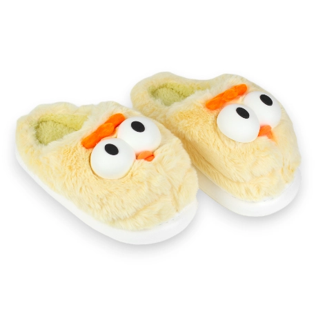 Pantufla Mujer Invierno Cerrada Pollo Amarillo 3 Pantufla Mujer Invierno Cerrada Pollo Amarillo - Imagen 3