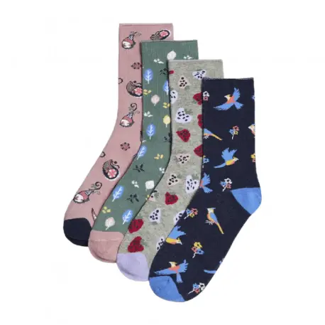 Calcetín Estampado, Sin Puño, Ysabel Mora 12881 1 Calcetín Estampado, Sin Puño, Ysabel Mora 12881