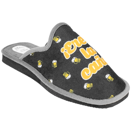 Zapatilla Casa Hombre con Lema Eres la Caña Nellakis 638