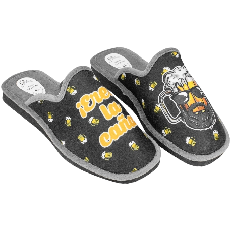 Zapatilla Casa Hombre con Lema Eres la Caña Nellakis 638 8 Zapatilla Casa Hombre con Lema Eres la Caña Nellakis 638 - Imagen 8