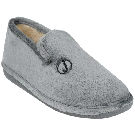 Zapatillas Cerrada Hombre Gris Ligera Suela Parquet Plana Javer 26-27