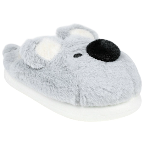 Zapatillas Casa Descalza Koala Gris Plataforma Plano Xixitiao D006btltkl