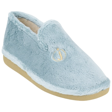 Zapatillas Cerradas Mujer Suela Parquet Azul Planas Javer 28-32