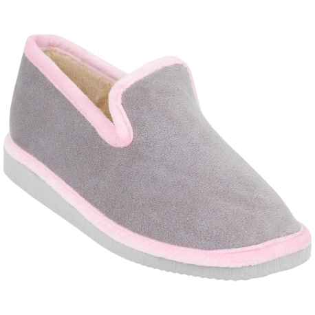 Zapatillas Cerradas Mujer Planas Suela Parquet Gris Vivo Color Javer 32-2