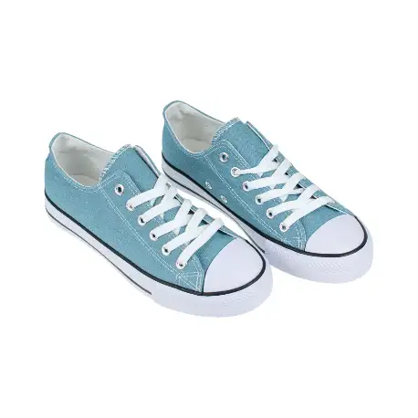 Zapatilla Lona Puntera de Goma Mujer 7-A12F