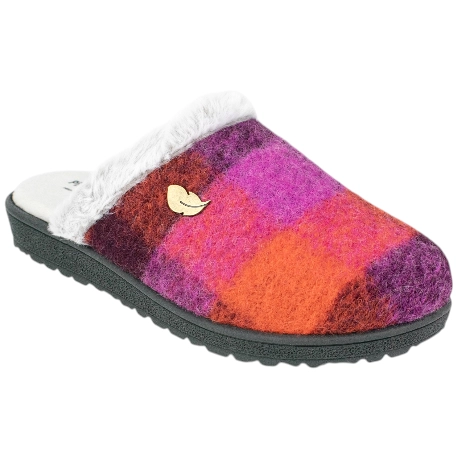 Zapatillas descalzas mujer a cuadros planas Plumaflex 80065