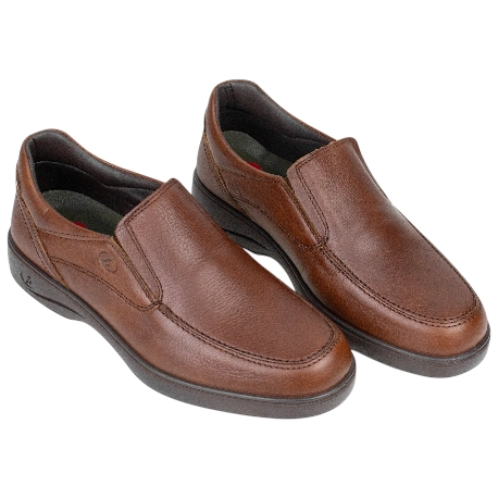 Zapatos Casual de Piel sin Cordones para Hombre en Marrón - Luisetti 37700ST 3 Zapatos Casual de Piel sin Cordones para Hombre en Marrón - Luisetti 37700ST - Imagen 3